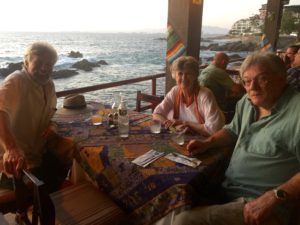 We went to downtown PV to meet up with Marcus' first backpacking mentor, Doug Porter. Elizabeth and Doug were friends from Nicasio. 