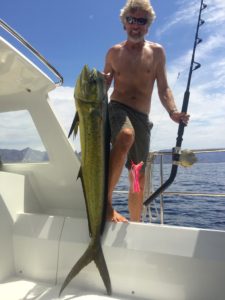 Marcus' first dorado!